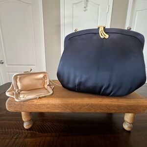 Beautiful Harry Levine HL USA 60s Clutch with attached Coin Purse Exceptional